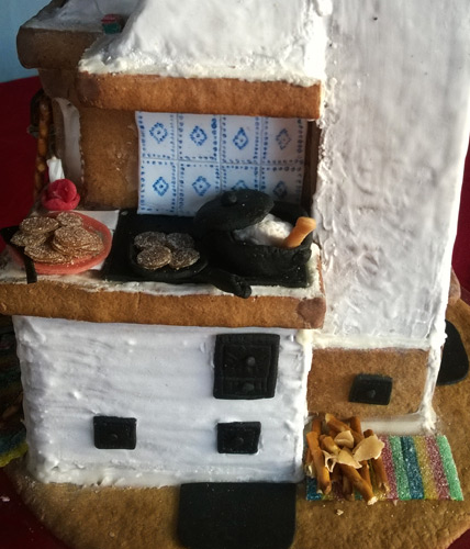 Piparista leivottu takka-leivinuuni-puuhella