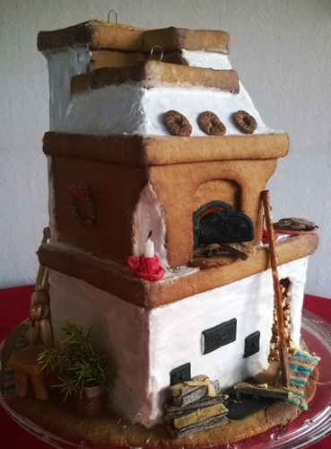 Piparista leivottu takka-leivinuuni-puuhella