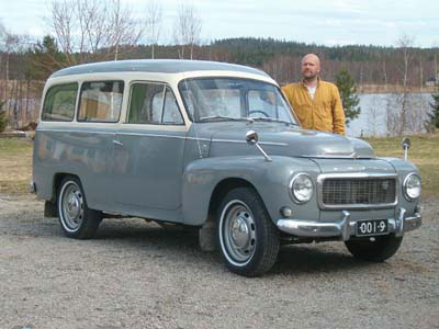 Volvo PV Duett vm 1966katsastukseen menossa