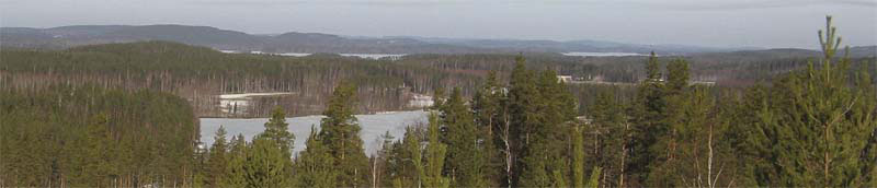 Maisema Pankkovuorelta kohti Jyv�skyl��