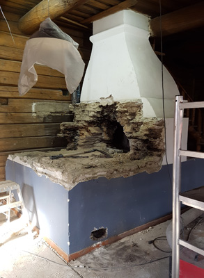 Vanhan leivinuunin korjaus