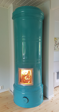 Pönttöuuni siniseksi maalattua peltiä, Petteri Stubb